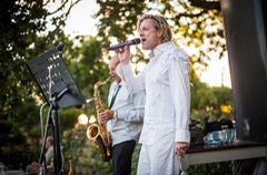 Top wedding singer duo Ike Moriz and Willie van Zyl live in Stanford White Water Farm 2016 swing jazz latin music band